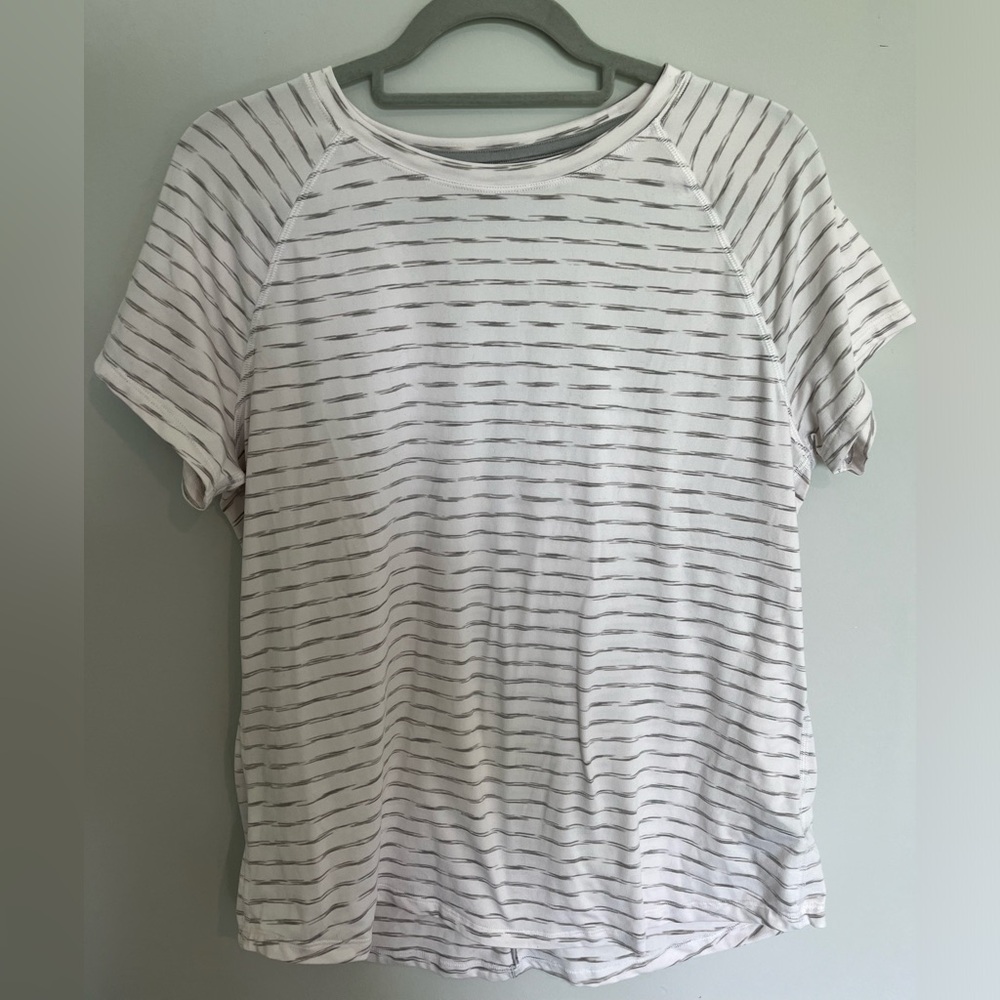 Champion white and grey workout shirt